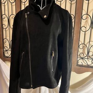 Sky Black Leather Women's Jacket
